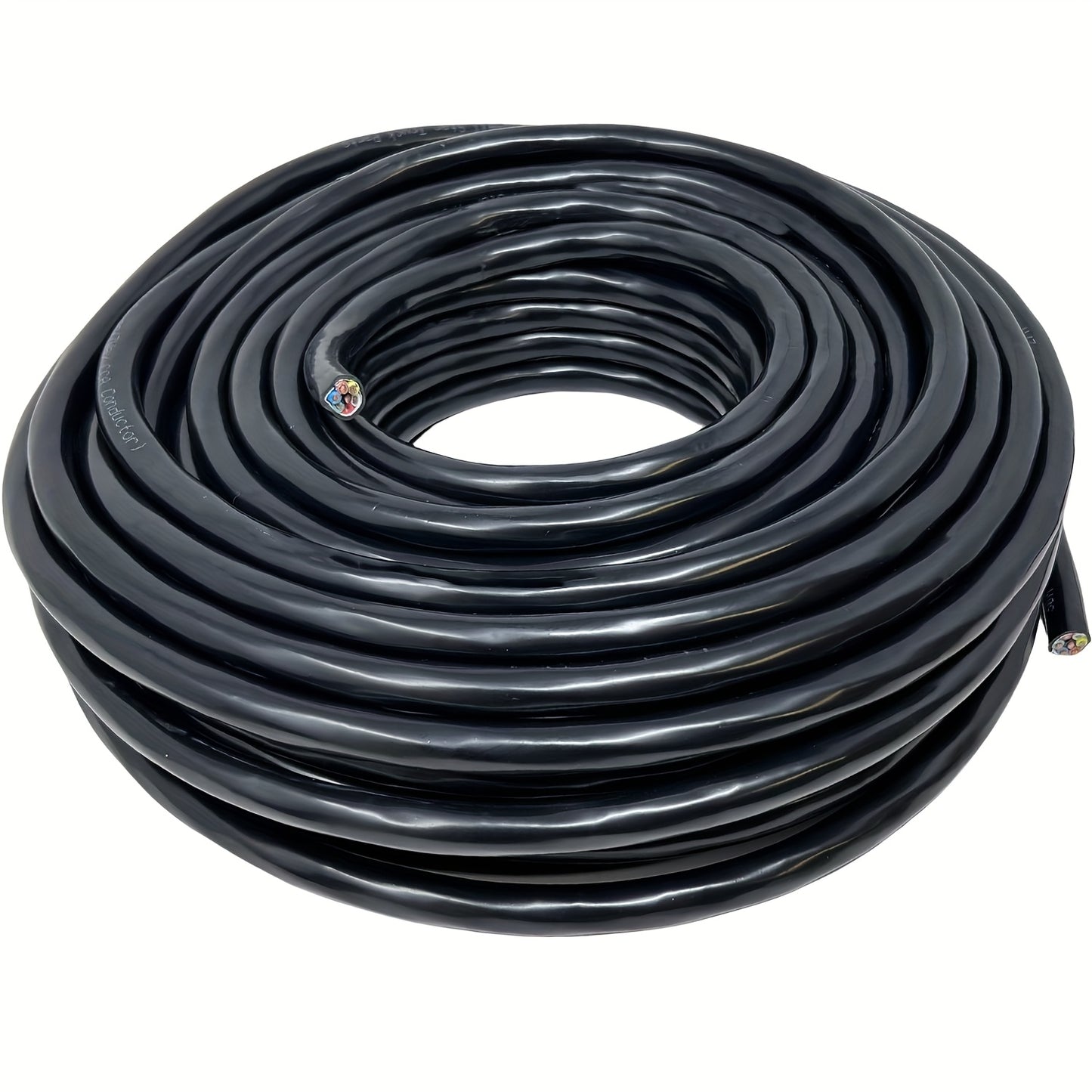 7 Way Trailer Wire, Heavy Duty 14 Gauge 7 Conductor RV Trailer Wiring, CCA Color-Coded Durable Trailer Wiring Extension, Copper Clad Aluminum Conductor Insulated Trailer Cable