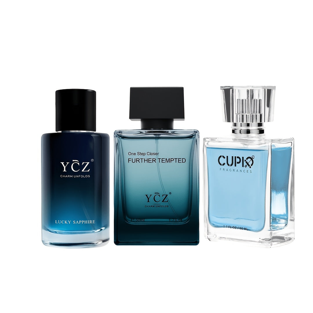 Men's Cologne Gift Set - Eau de Parfum Lavender Fresh & Warm Woody Long Lasting Fragrance, Multi-Piece Sets 2 3 or 4 Bottles, Perfect for Dates Office & Everyday Wear