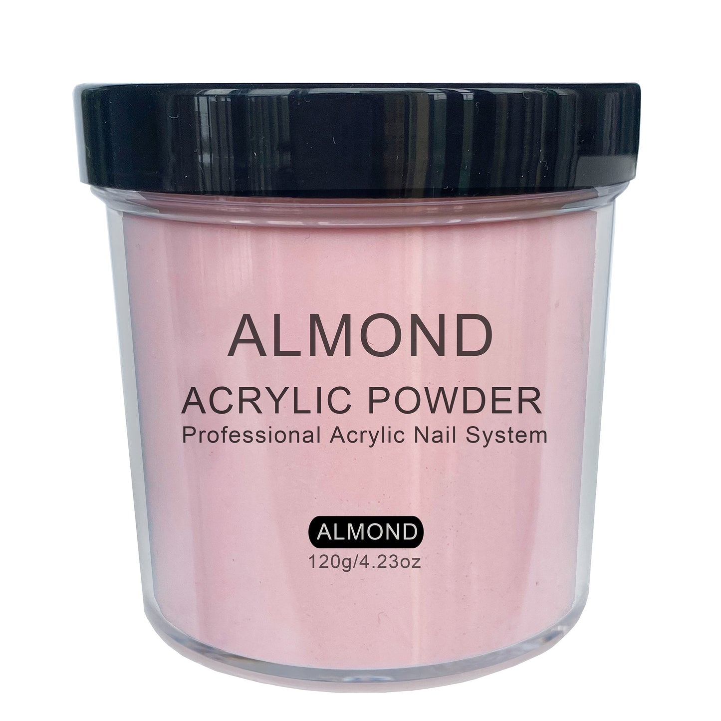Acrylic Nail Powder 4oz Formaldehyde-Free Rose Peach Almond Natural Pink Shades Professional System for Nail Extensions Sculpting 3D Nail Art Overlay - No Lamp Needed Nail Tech Supplies