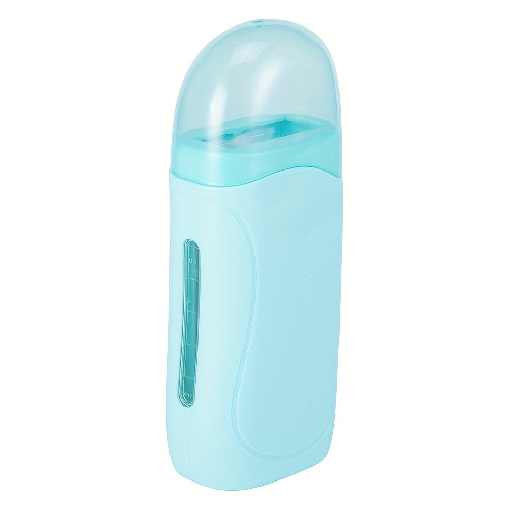 Wax Warmer Roller Kit for Hair Removal — Portable Electric Roll-On Soft Wax Heater for Women & Men, At-Home & Salon Waxing, Smooth Glide Applicator, Travel-Friendly (Light Pink/Green/Blue/White)