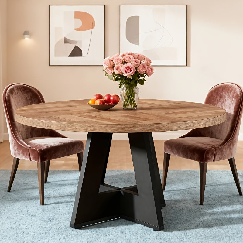 Dining Table shown in the Brown Black, Modern option