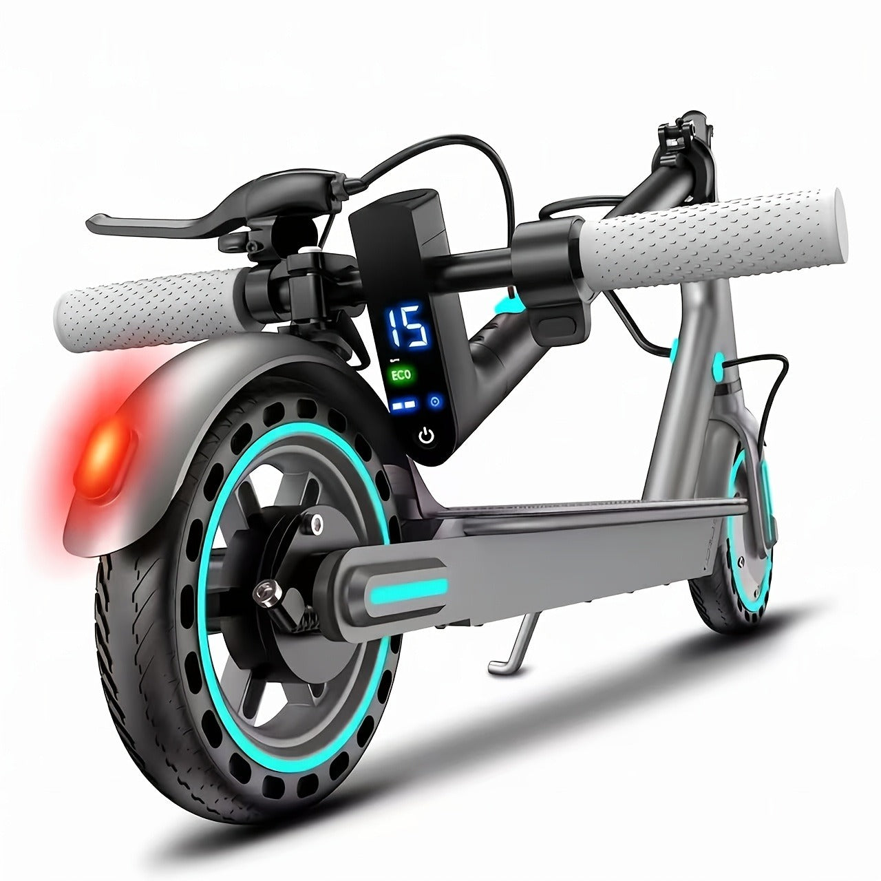 Electric Scooter 350W Foldable Commuter E-Scooter with 8.5'' Solid Tire, LED Display, Dual Brake, 15-20KM Range for Adults Men Women