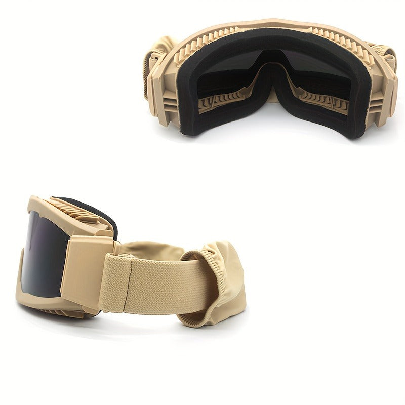 Polarized Off-Road Goggles Windproof – Wide Field of View, Anti-Fog, Durable Sports Glasses for Desert Snow Sand Outdoor Motorcycle Cycling Hiking