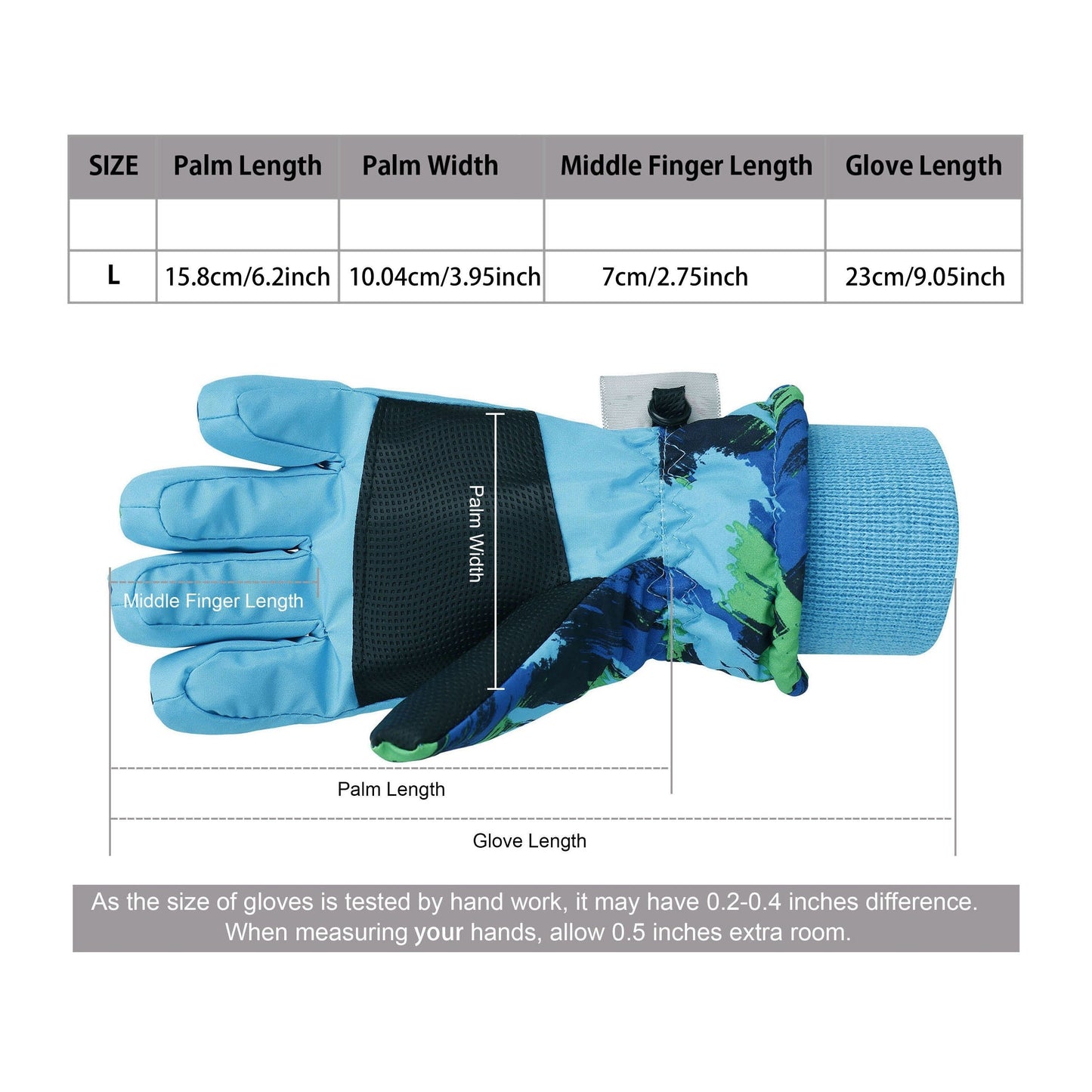 Winter Ski Gloves for Skiing & Cycling – Windproof Waterproof Thermal Gloves for Men & Women, Non-Slip Grip, Touchscreen Compatible, Cold Weather Outdoor Sports Gloves