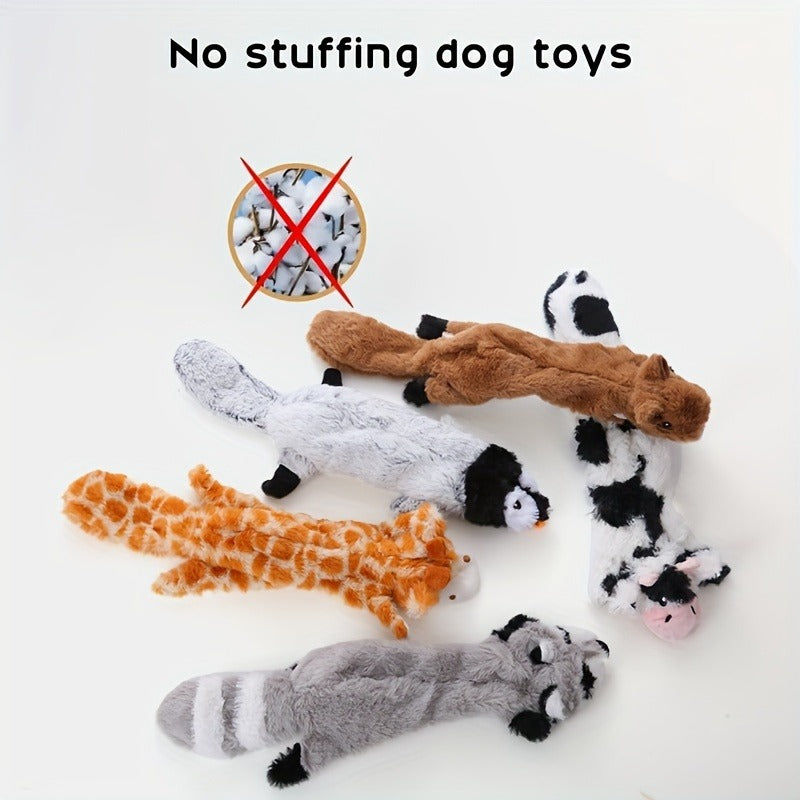 Squeaky Dog Chew Toys Set - Durable Interactive Rubber Chew Toys for Small Medium Large Dogs, Puppy Teething & Teeth Cleaning Toy Pack, Boredom Relief Pet Companion Gift