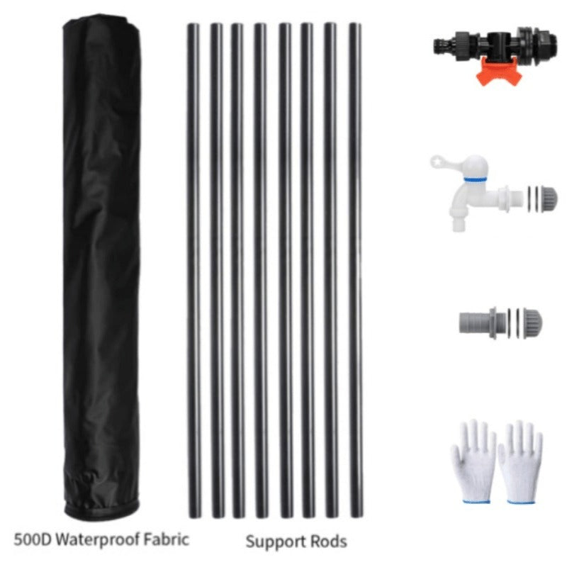 Collapsible Water Tank Large Capacity – Foldable Rainwater Collection System, Drinking Water Safe, 52 to 200 Gallon Options for Irrigation, Swimming Pool, RV & Camping – Green or Black