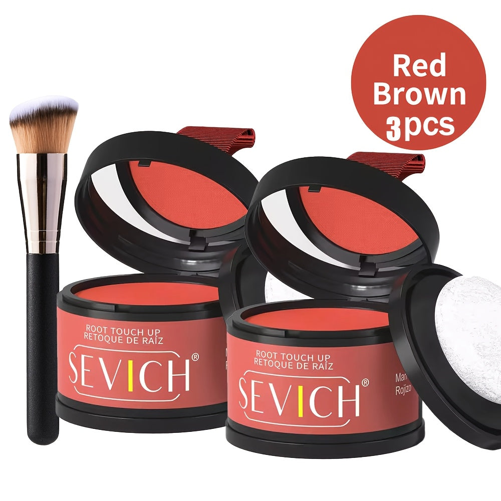 Root Touch Up Hair Powder for Thinning Hair & Gray Roots — Instant Hairline Concealer Shadow Topper, Long-Lasting Resistant Formula, 13 Shades, 2/3pcs Kit for All Hair Types Women & Men
