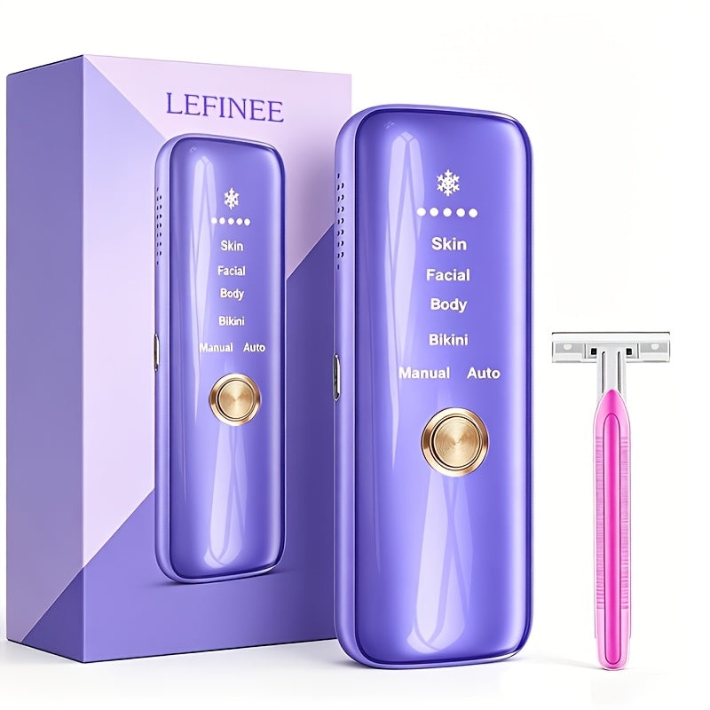 IPL Hair Removal Machine 3-in-1 Permanent Hair Removal Device 999900 Flashes | Painless Laser Epilator for Women Men Full Body Face Legs Arms Bikini Line | Home Use Skin Rejuvenation Acne Care