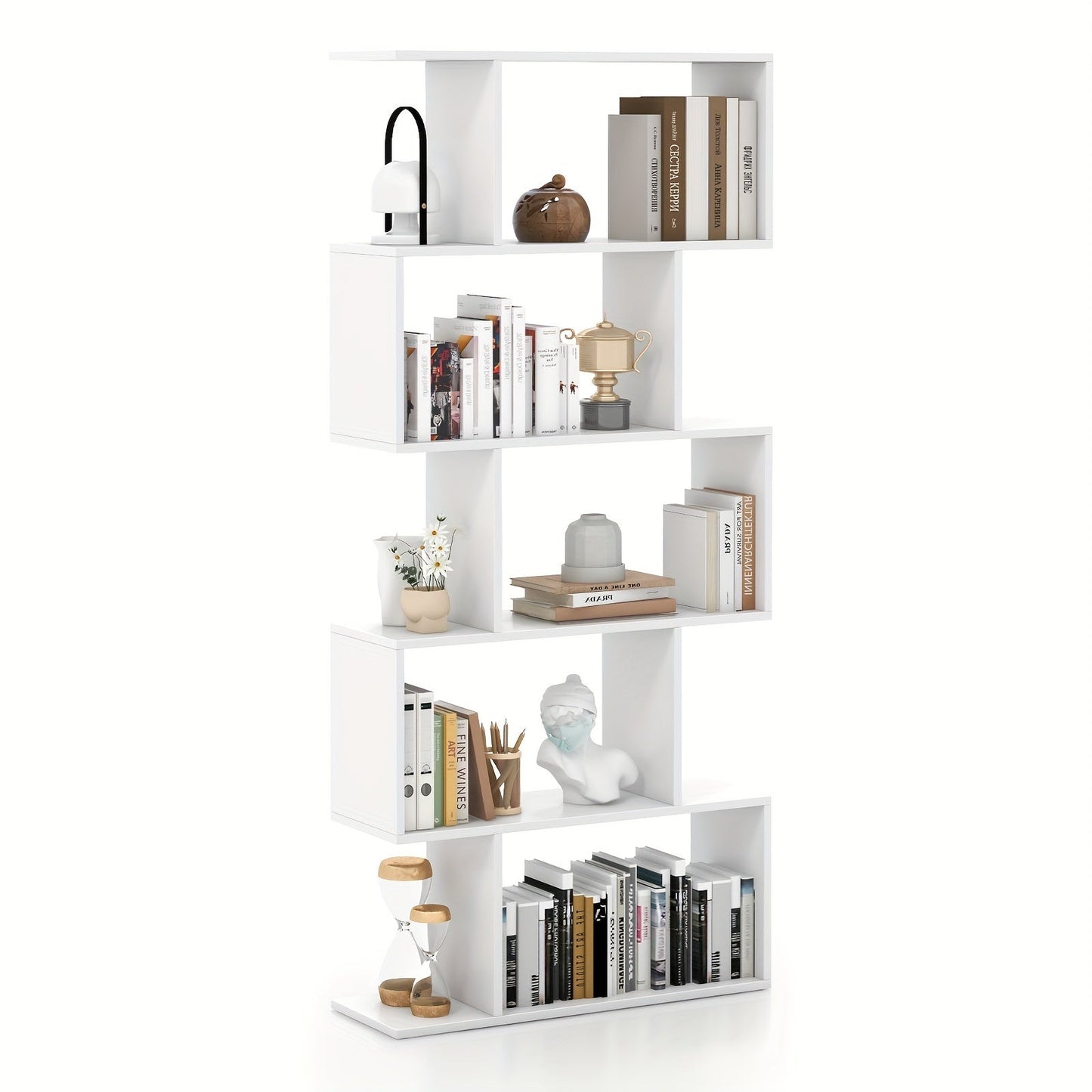 Bookcase shown in the White option