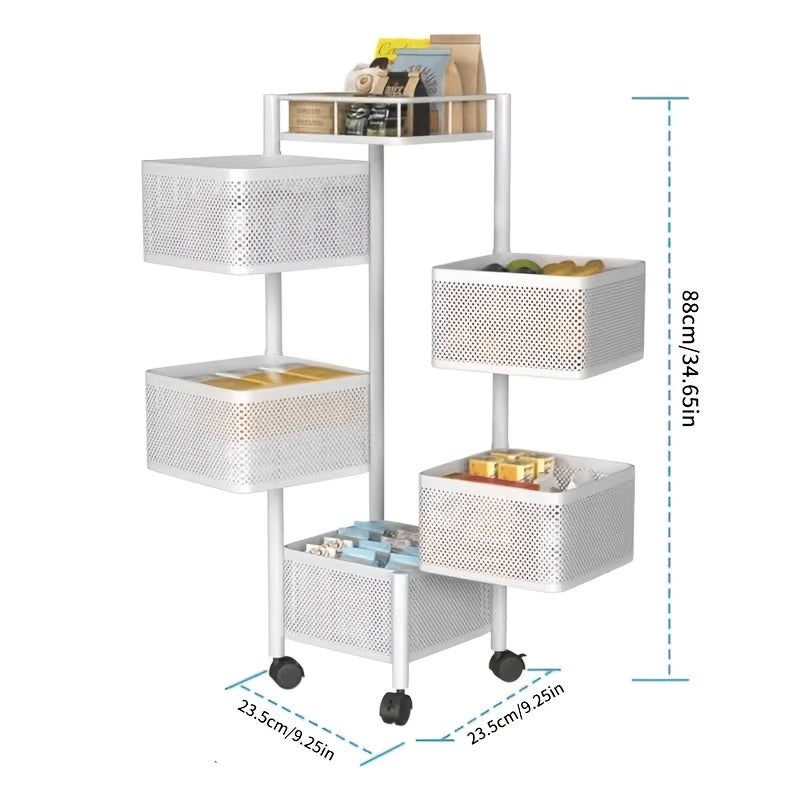 Storage Rack shown in the White option
