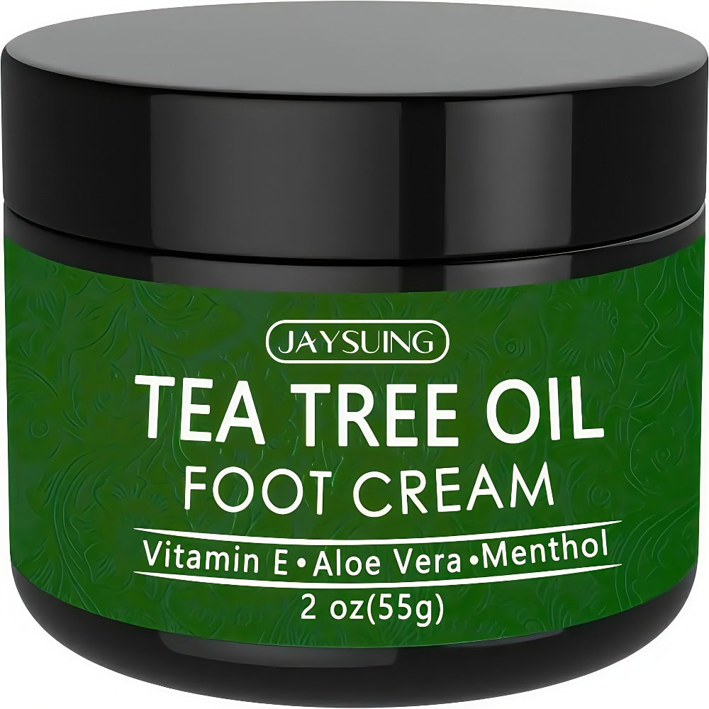 Tea Tree Oil & Coconut Oil Foot & Hand Cream 2-Pack – Deep Moisturizing for Dry Cracked Heels, Rough Hands & Calluses | Vitamin-Enriched Soothing Skin Care Formula for Women & Men