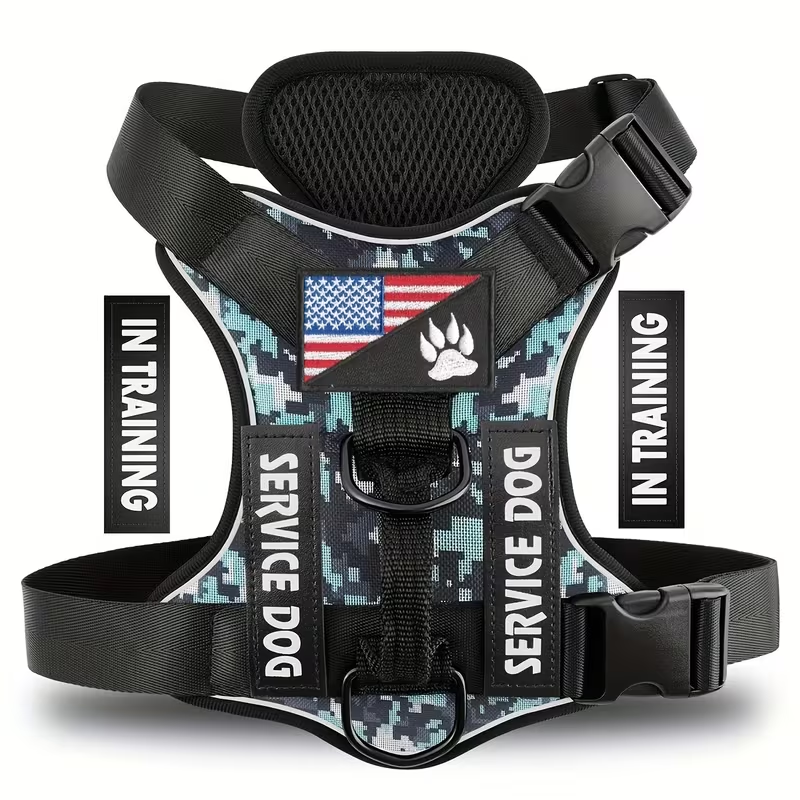 Reflective Dog Harness Vest with Handle Adjustable No-Pull Pet Vest for Walking Running & Training - Easy Control for Small Medium Large Dogs XS S M L XL Multiple Colors