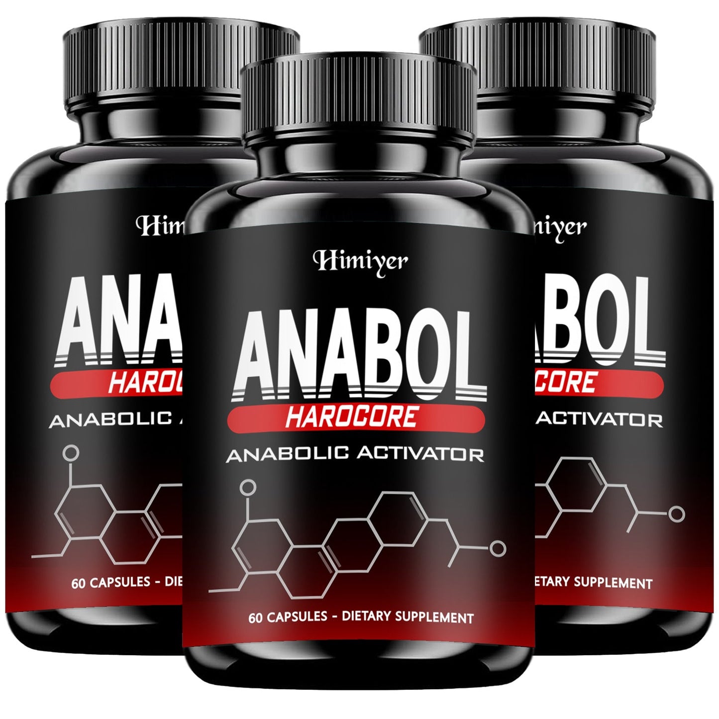 Anabol Hardcore Anabolic Activator for Men — Advanced Energy, Strength & Muscle Performance Formula with 6-Keto-Diosgenin & Hecogenin | Daily Wellness Support | 60 Capsules | 1-3 Bottle Options