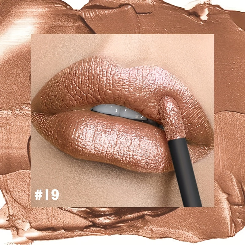 Lip Gloss Set Metallic High Gloss Plumping Long Lasting Non Stick Mirror Shine Glossy Lipstick for Women 11 Shades Party Date Daily Makeup Portable Gift