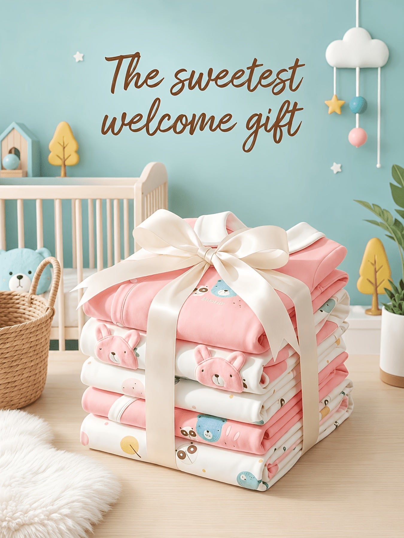 Baby Girls Outfit Set - 27-Piece Long Sleeve