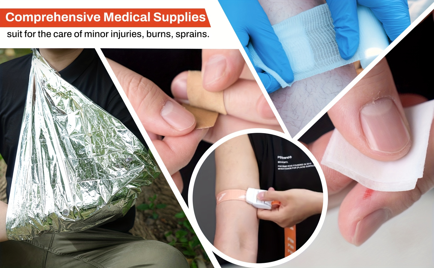 220-Piece First Aid Kit Refill Bag – Emergency Replacement Supplies with Bandages, Gauze & Wound Pads, Portable Refill Set for Home, School & Car, FSA & HSA Eligible
