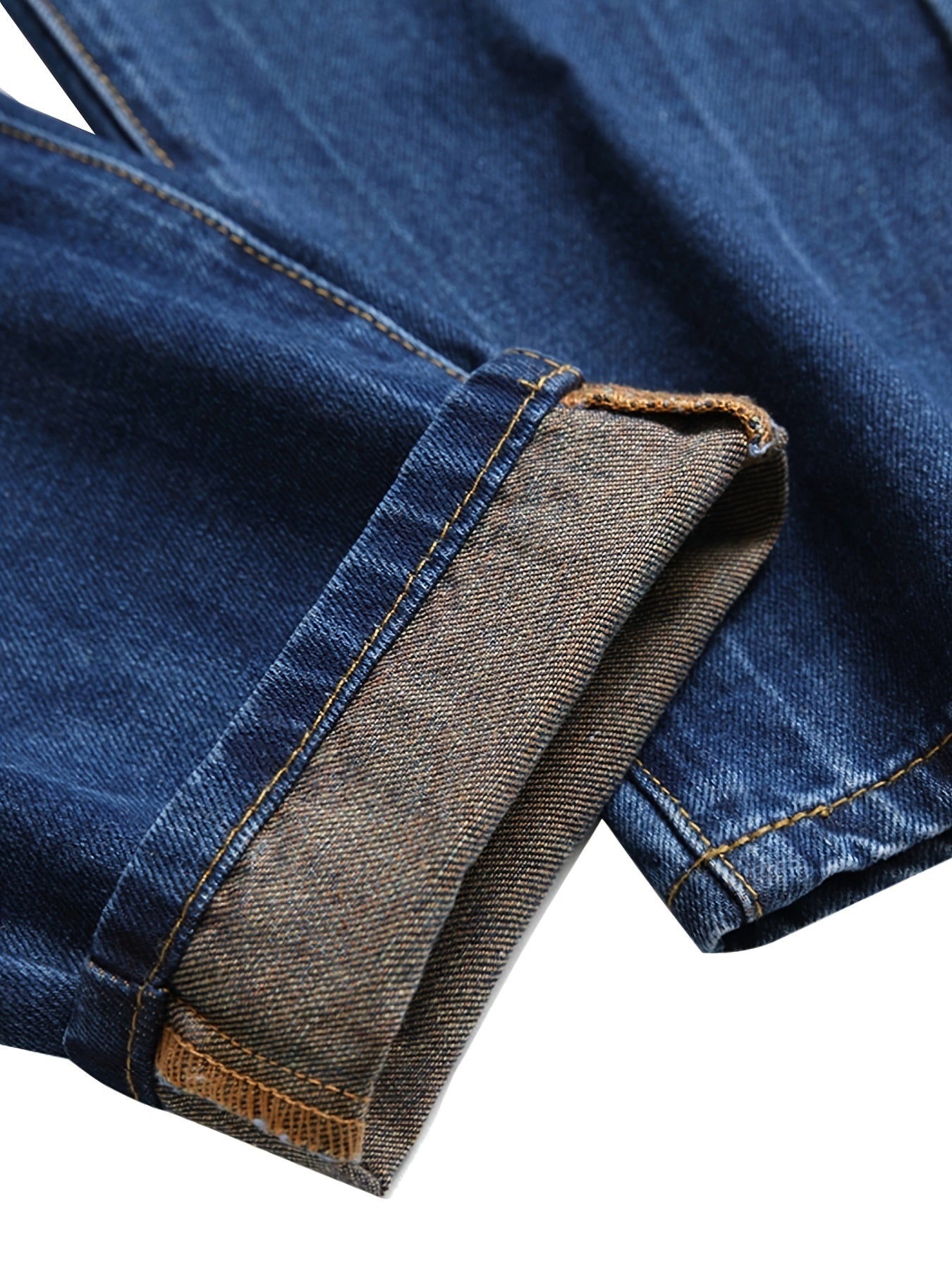 Men's Slim Fit Jeans - Classic Wash Distressed Streetwear