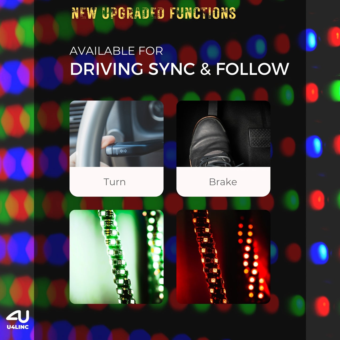 RGB LED Whip Lights for UTV ATV – 1ft/2ft/3ft/4ft Spiral Color Changing Neon Light Whips with Remote & App Control, Music Sync, for RZR SXS Dune Buggy Off-Road Truck (2pcs, No Spring Base)