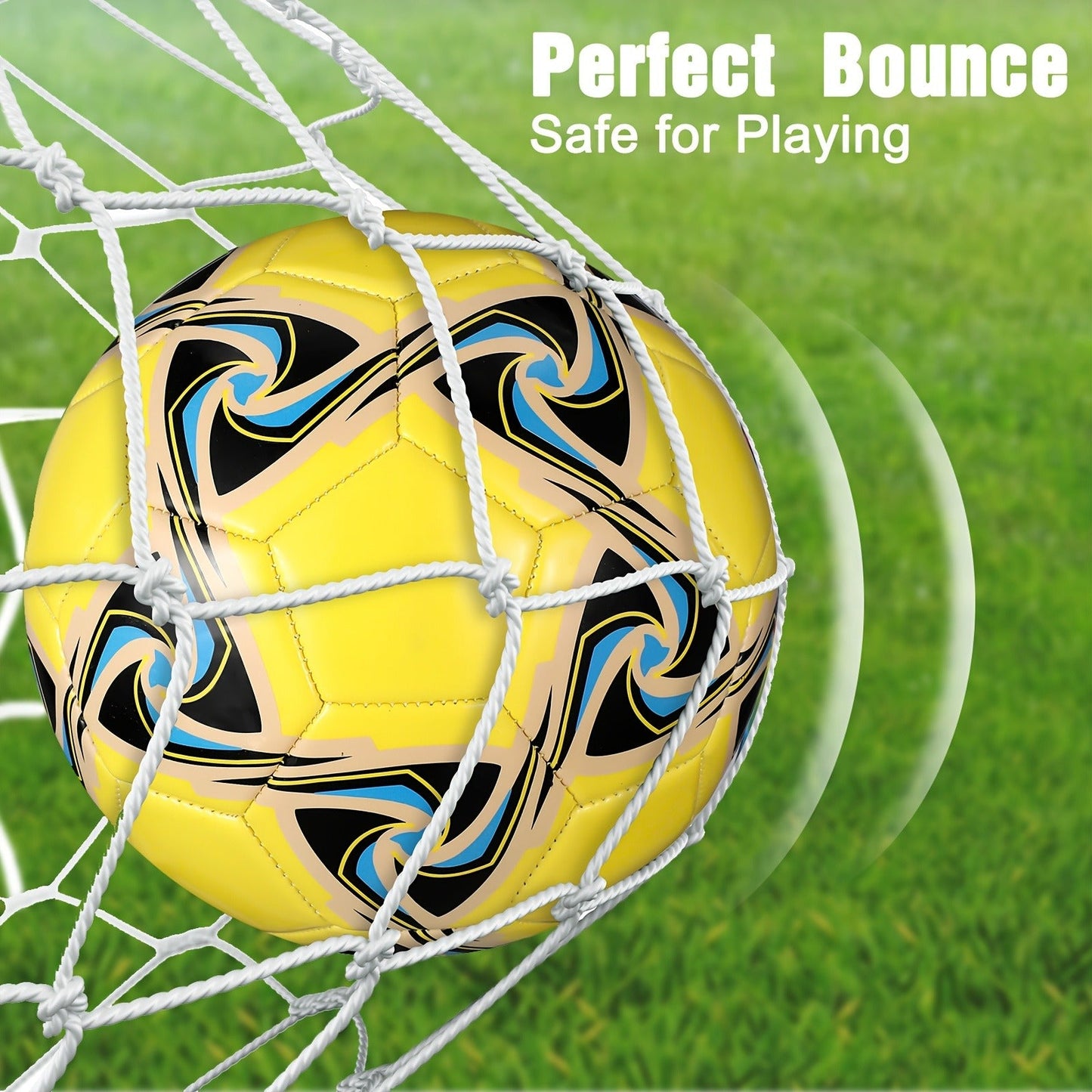 Soccer Balls Bulk 6 Pack Size 5 with Pump Official Size Indoor Outdoor Training Match Practice Game Balls for Kids Adults School Team Charity Donation Sport Gift