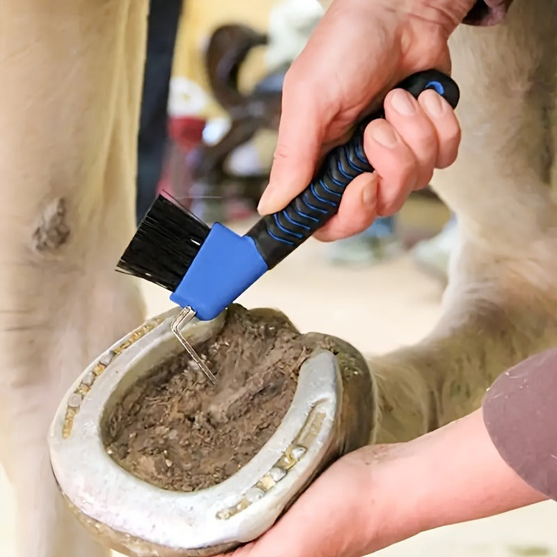 Hoof Trimming Kit 9-Piece Professional Farrier Tools – 10" Carbon Steel Hoof Nippers, Shears, Nail Clipper, Mini Rasp & Hoof Knife for Horse & Goat | Complete Hoof Care Set with Storage Bag
