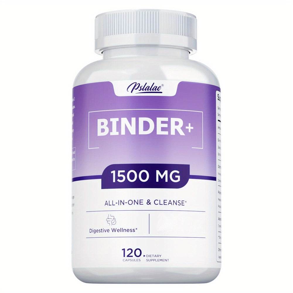 13-in-1 Binder Supplement 120 Capsules – Activated Charcoal, Zeolite & Bentonite Clay – Liver & Gut Health Support for Digestive Detox & Cleanse – Daily Wellness Formula