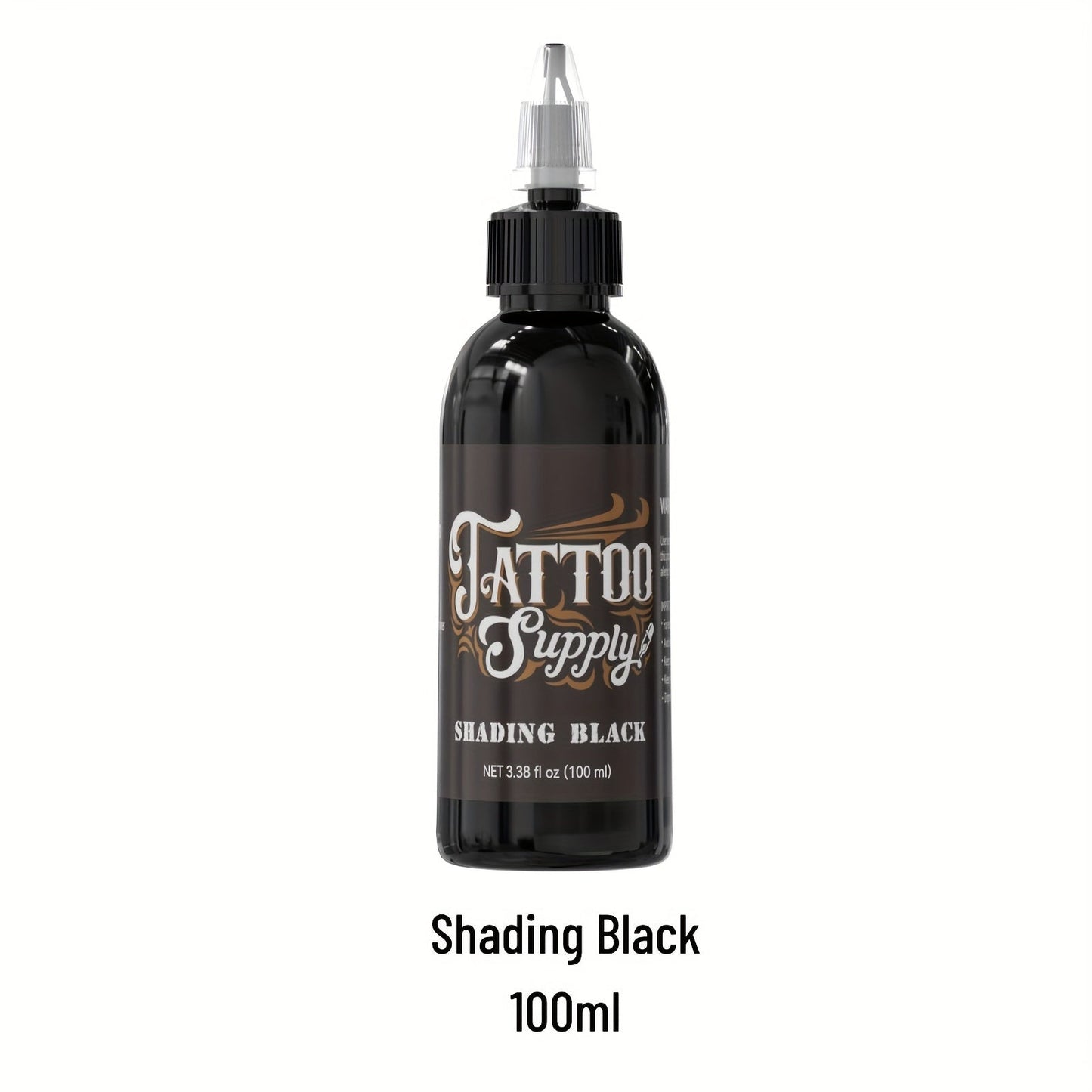Neebol Super Black Tattoo Ink Darkest Outlining Shading Blending Fade-Resistant Professional Body Art Pigment for Artists & Beginners 100ml 250ml