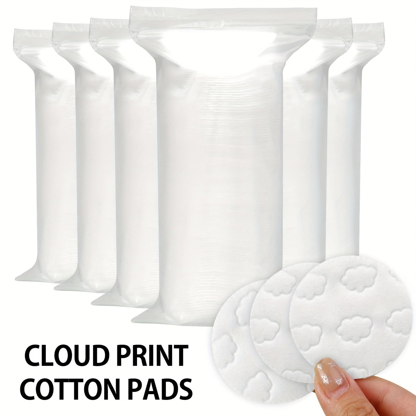 Makeup Remover Pads 600 Count Soft Hypoallergenic Lint-Free Cotton Rounds 360 Locking Edge Unscented Absorbent Disposable Face Pads for Makeup Removal Toner Skincare All Skin Types Women 6 Packs