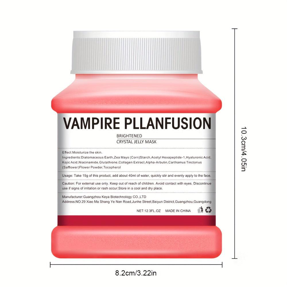 Lactic Acid Jelly Peel-Off Face Mask 12.3 fl oz - Vampire Plasma Firming Hydrating Exfoliating Mask Alcohol-Free Paraben-Free Fragrance-Free for Women All Skin Types