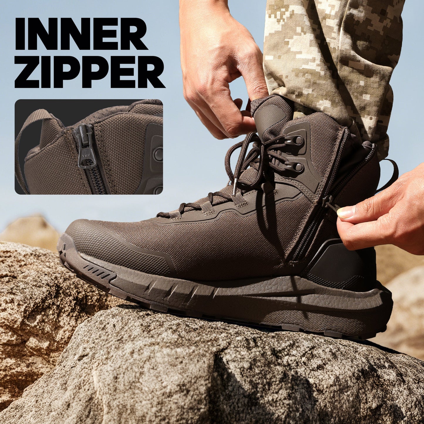Men's Boots - Non-Slip Sole Cushioned Comfort for Beach & Water 760485