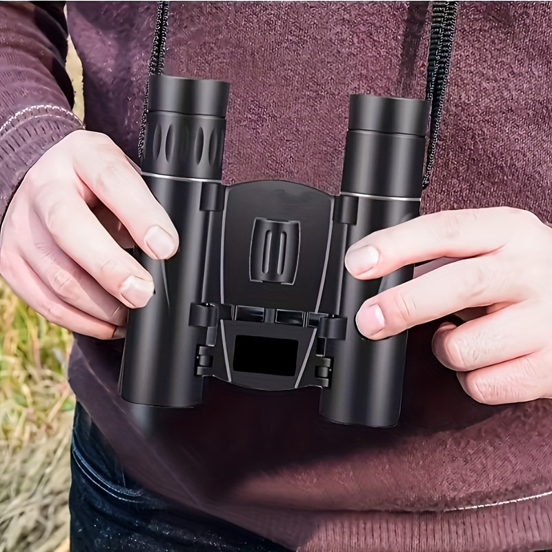 Compact Binoculars 10x25 Mini Pocket Size with Smartphone Adapter, Lightweight HD Binoculars for Bird Watching Hunting Concerts Hiking Travel, Small Portable Telescope for Adults and Kids