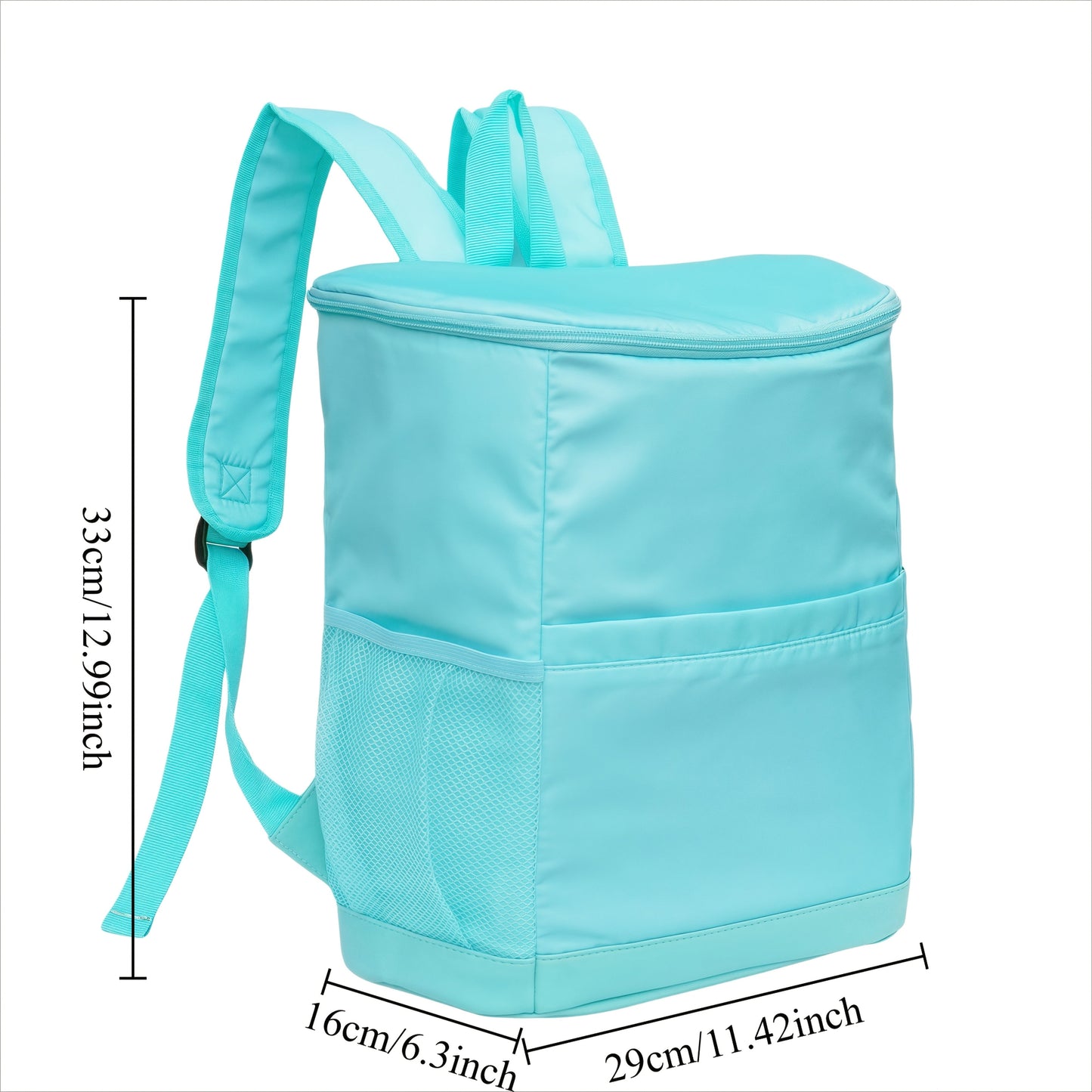 Insulated Cooler Backpack 30-Can Capacity, Leopard Print Portable Lunch Bag with Mesh Side Pockets & Adjustable Straps, Leakproof Thermal Cooler for Beach, Camping, Picnics, Hiking & Outdoor Travel