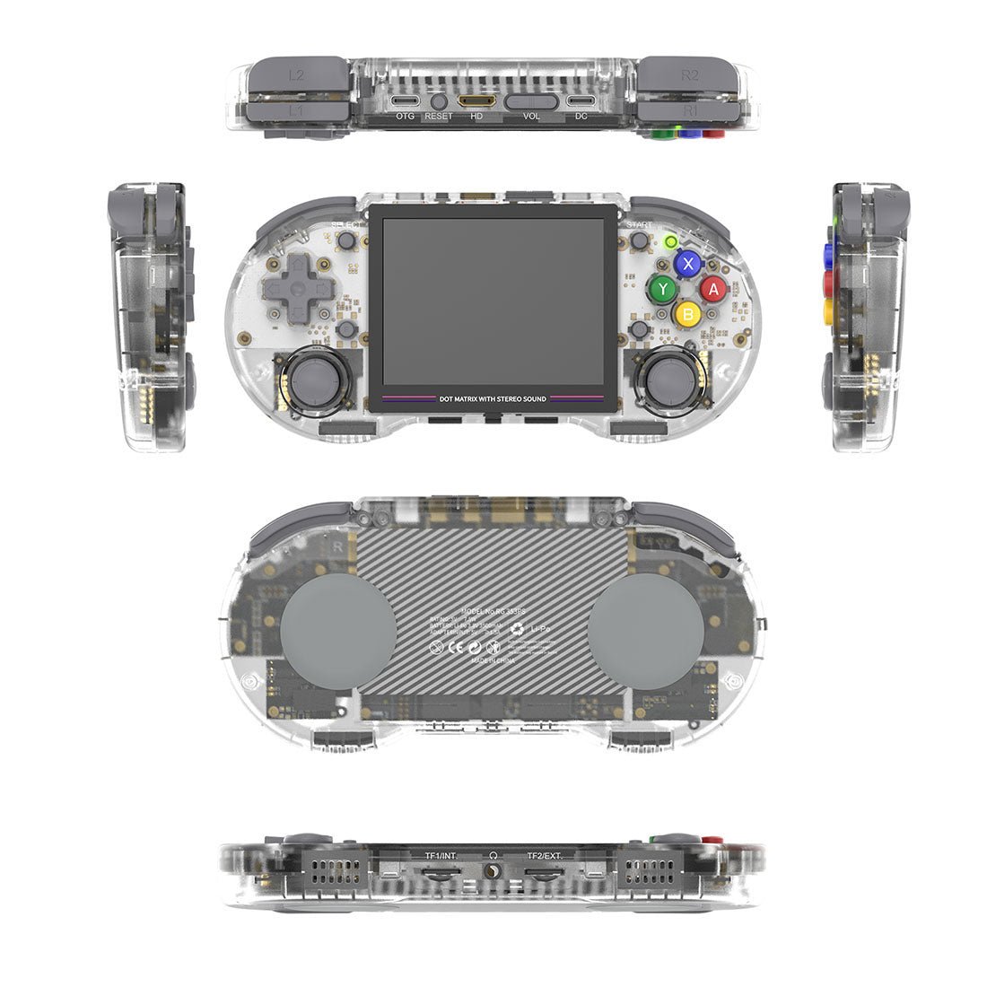 Anbernic RG353PS Handheld Game Console Linux RK3566 3.5-Inch 4:3 IPS HDMI Retro Emulator 3500mAh Plug and Play Wi-Fi Bluetooth