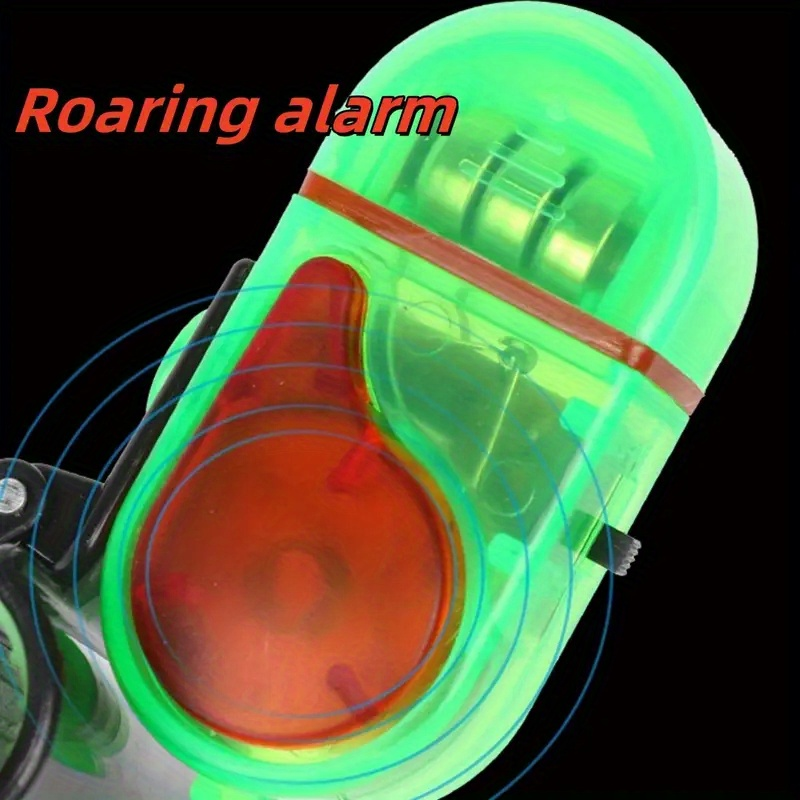 Fishing Bite Alarm Set of 4 with Sound Alert & LED Indicator – All-Weather Portable Electronic Fish Bite Detector for Night Fishing, Long-Distance Carp Fishing, Beginners & Experienced Anglers, Green
