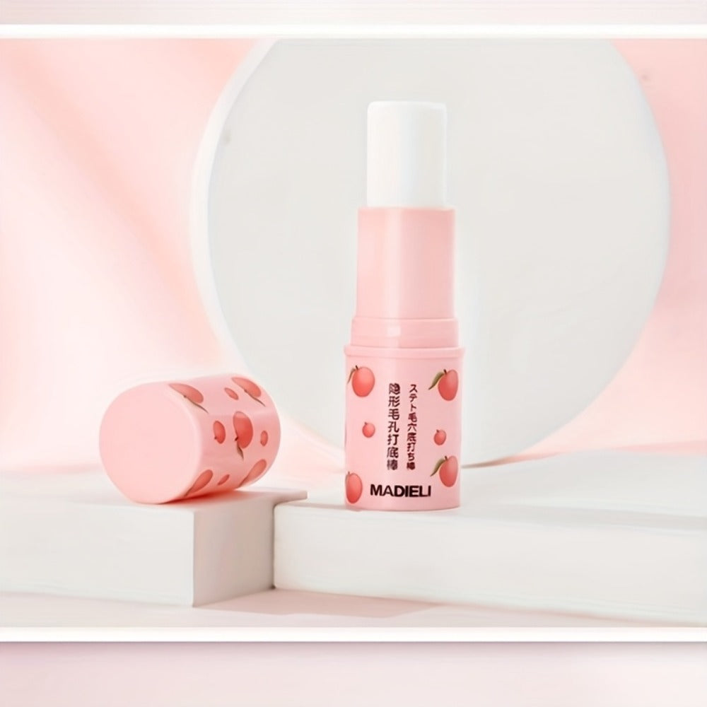 Sakura Primer Stick with Cherry Blossom Extract — Tinted Lightweight Makeup Base, Smooth Blending Natural Finish, Pore Smoothing Brightening Formula for Light to Beige Skin, J-Beauty & K-Beauty Inspired, 1 fl oz