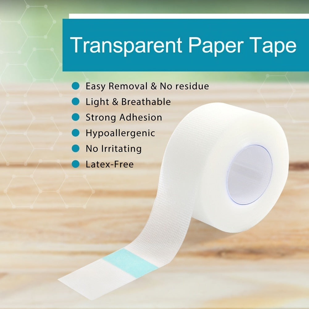 Surgical Paper Tape 6 Rolls – 2 Inch x 10 Yards Hypoallergenic Medical Adhesive Tape with 2 Dispensers for Wound Care, Gauze Securing, Sensitive Skin & Post-Surgery First Aid