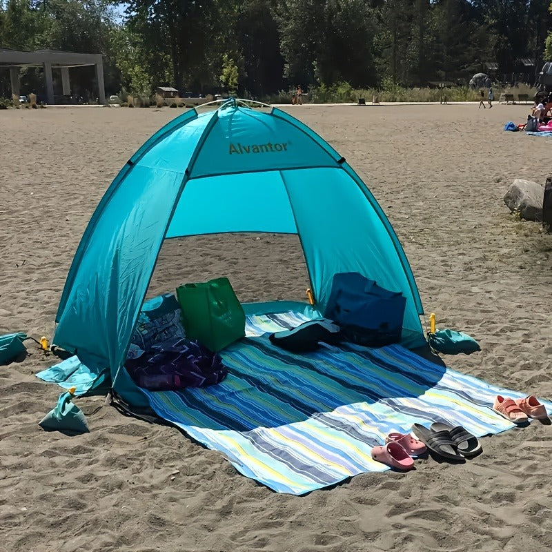 Sand-Proof Outdoor Picnic Blanket – Oversized Portable Beach Mat for Camping, Hiking & Picnic, Lightweight Foldable All-Season Ground Cover, Available in 2 Sizes, Waterproof Base, Family & Couple Use