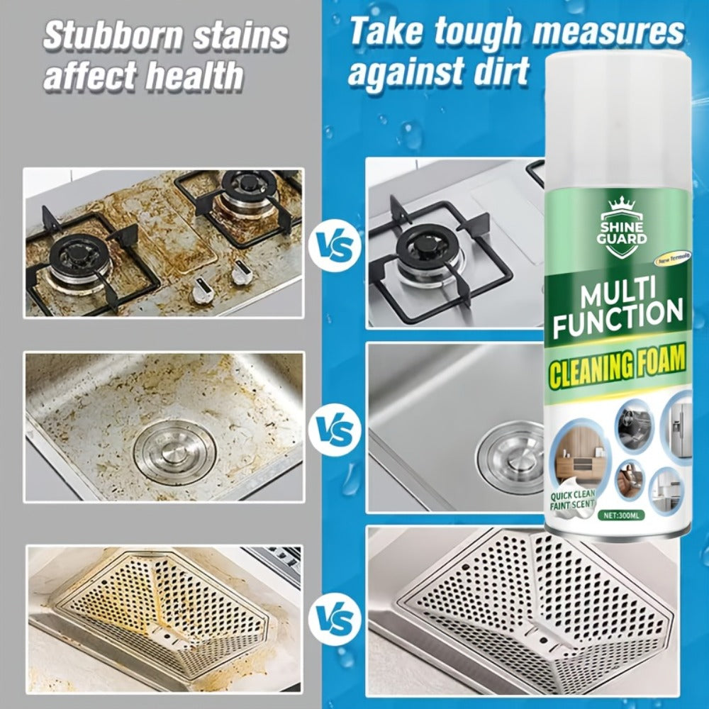 Multi-Purpose Foam Cleaner Spray – Fast-Acting Cleaning Mousse for Kitchen Degreasing, Stove, Bathroom, Floor, Car Interior & More, All-Surface Foam Formula