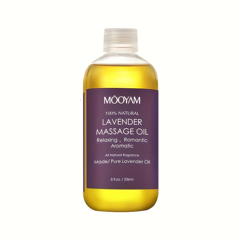 Body Massage Oil with Lavender, Nut Oil & Grapefruit - Deeply Moisturizing Aromatherapy Oil for Dry Skin, Relaxation & Nourishment, Lightweight Non-Greasy Formula for Women & Men