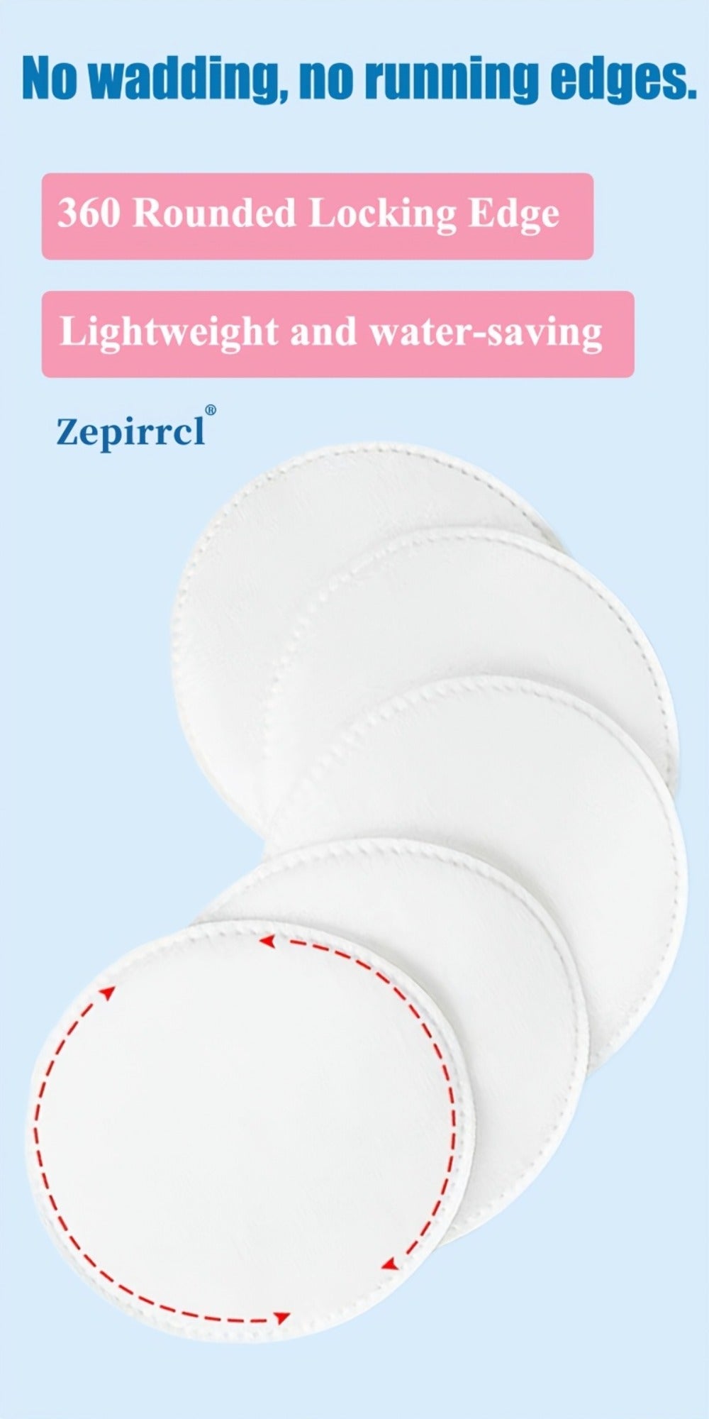 Cotton Rounds Makeup Remover Pads 600pcs — Soft Lint-Free Disposable Facial Cleansing Pads for All Skin Types, Toner Application, Eye & Nail Polish Removal, 6 Packs x 100 Count