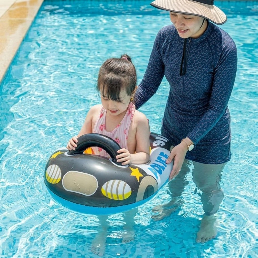 Car Inflatable Pool Float for Kids – Fun Novelty Swim Ring Floatie Tube for Swimming Pool, Lake, Beach & Summer Pool Party, Cool Car Design Water Toy, 1 Pack