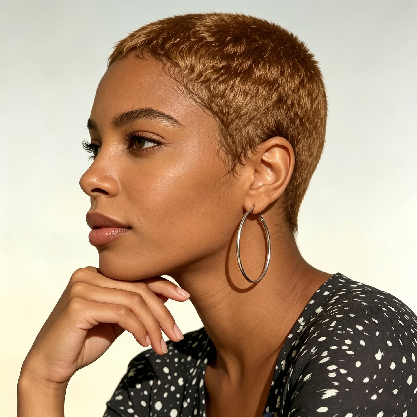 Short Human Hair Pixie Cut Wig 180% Density Glueless Machine Made Breathable Elastic Cap Natural Look 4 Inch Multiple Colors 1B 99J 30 27 for Women Daily Wear Hair Loss