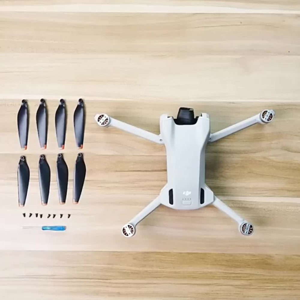 DJI Mini 3 Replacement Propellers 16pcs – Low-Noise Quick-Release Drone Blades Upgrade Kit with Screws & Screwdrivers, Lightweight Durable Drone Accessories for Extended Flight Time & Quiet Flying