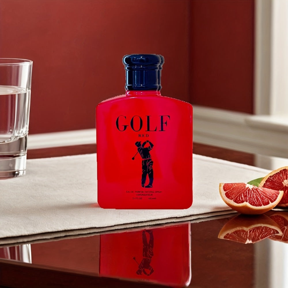 Men's Eau de Parfum Full Size - Red Intense EDP 3.4 fl oz | Bold Fruity Aromatic Cologne Cranberry Grapefruit Lemon Scent for Men