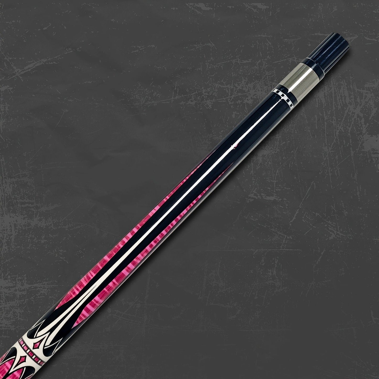 2-Piece Carbon Fiber Billiard Cue – Unisex Pool & Snooker Cue Stick, Low Deflection, Pink or Blue – Perfect Gift for Dad, Husband & Snooker Enthusiasts, Christmas & Holiday Gift