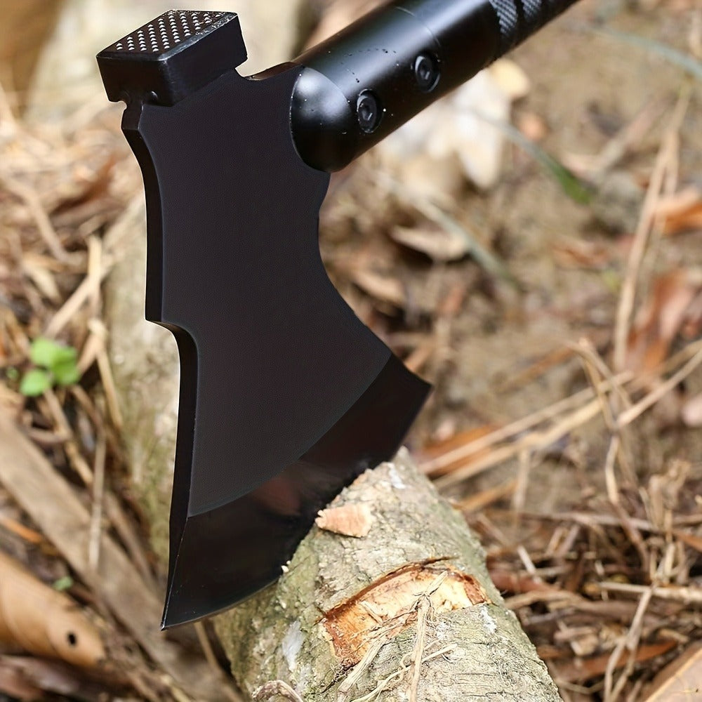 Survival Hatchet Camping Axe Multitool Folding Axe with Hammer Magnesium Fire Starter Flint Rod Emergency Breaching Tool for Camping Hiking Off-Road Outdoor Adventures Multiple Styles
