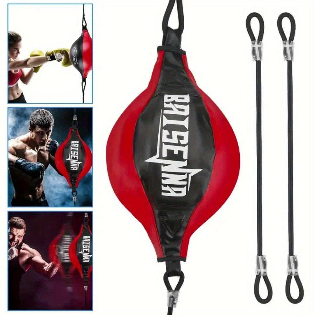 Boxing Speed Ball – PU Leather Reflex Punching Ball for Home Training, Adjustable Bungee, Portable & Easy Install