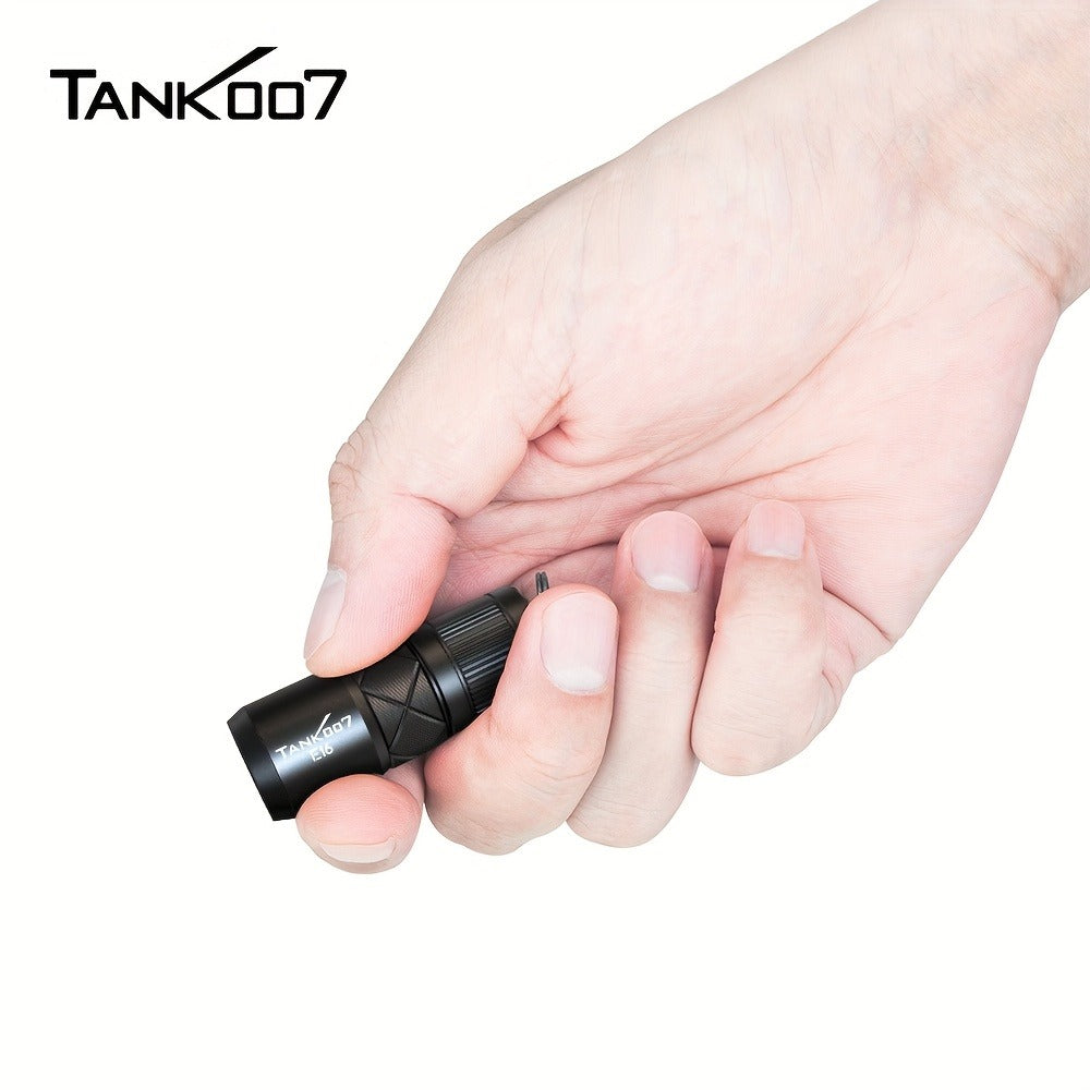 Magnetic EDC Flashlight Tank 007 E16 – Type-C Rechargeable Mini Zoomable LED Torch, Lithium Polymer Battery, Compact Aluminum Alloy Design for Outdoor & Indoor Use