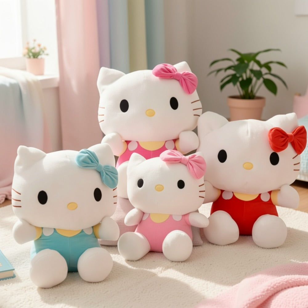 Hello Kitty Plush Toy 3 Pack Sanrio Licensed Kawaii Stuffed Animals Set — Super Soft Cute Plushies for Girls Teens, Birthday Christmas Holiday Gift Bundle, Sanrio Collector Party Decor