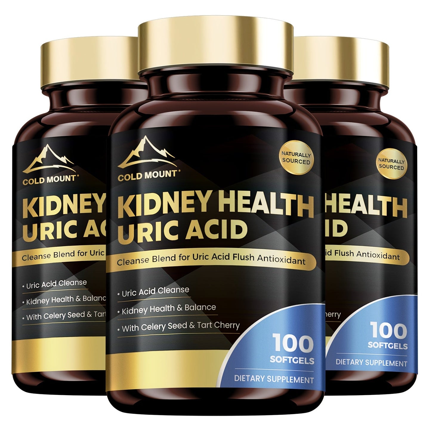 Uric Acid Balance Supplement 100 Capsules 50 Day Supply with Tart Cherry, Celery Seed & Citric Acid for Kidney Health, Cardiovascular Support & Antioxidant Defence for Men & Women