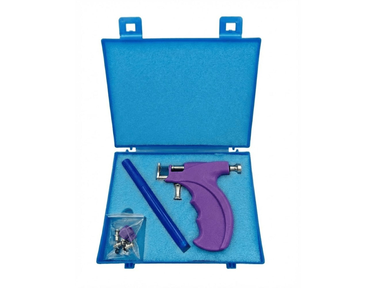 Ear Piercing Gun Kit with 24pcs Stainless Steel Studs – Professional Self Piercing Tool for Ear & Nose with Marking Pen, Safe & Easy to Use for Home & Salon